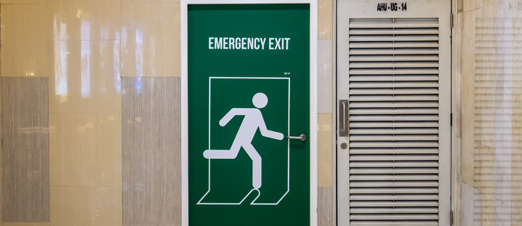 sinalética de emergência